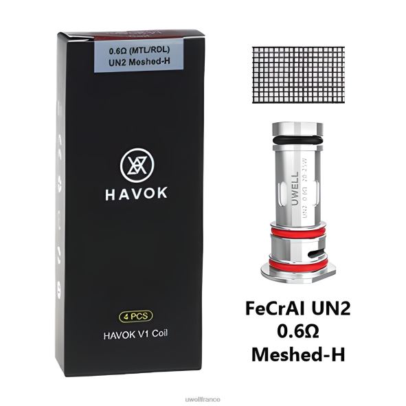 UWELL HAVOK V1 bobines (paquet de 4) | UWELL France 0,6 ohm 84P4N151