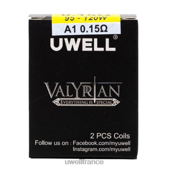 UWELL VALYRIAN bobine de remplacement (paquet de 2) | UWELL Vape Flavors a1 0,15 ohm 84P4N259